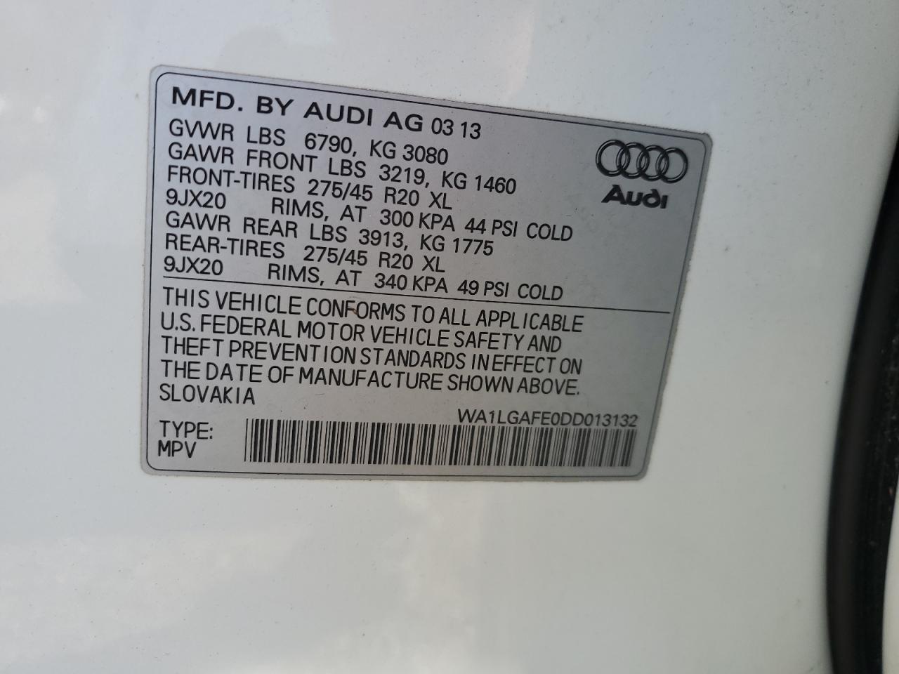 2013 AUDI Q7 PREMIUM PLUS photo 37