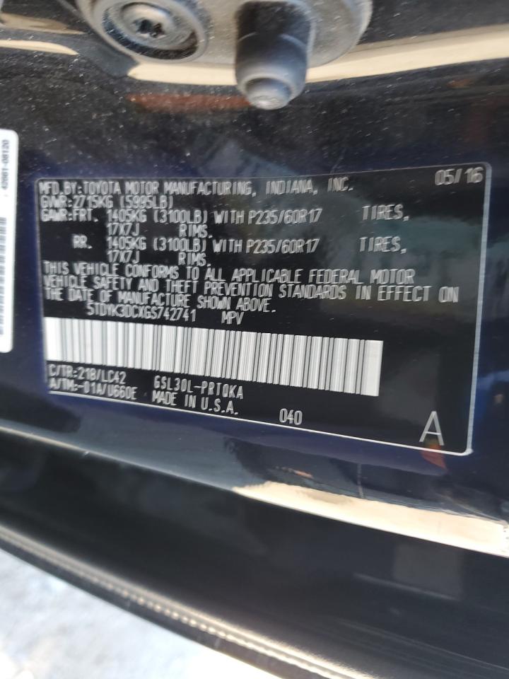 2016 TOYOTA SIENNA XLE 8-PASSENGER photo 13