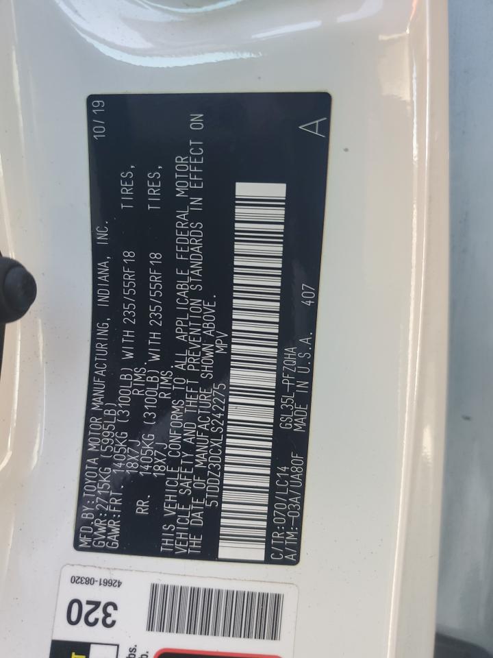 2020 TOYOTA SIENNA XLE 7-PASSENGER photo 25
