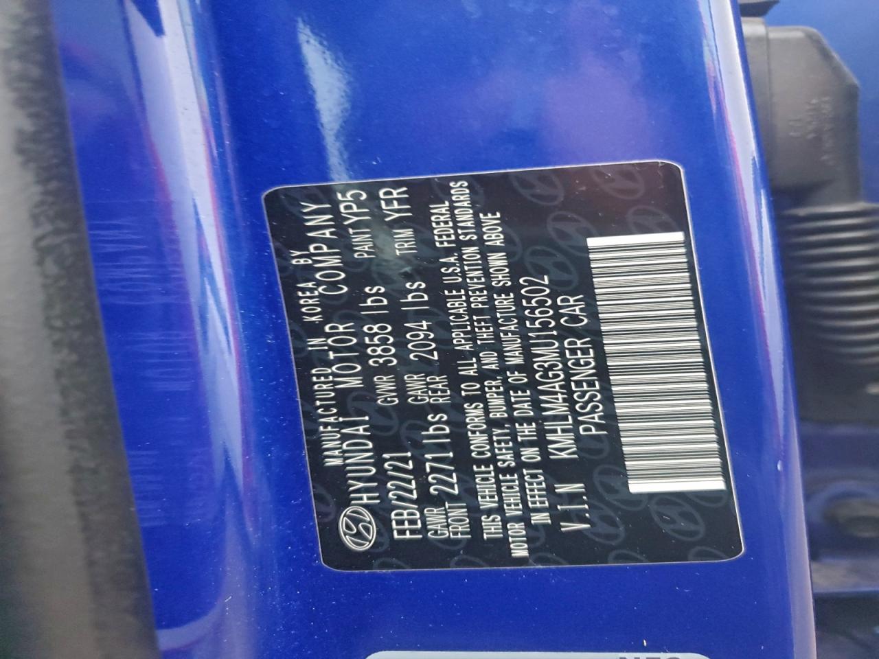 2021 HYUNDAI ELANTRA SEL photo 23