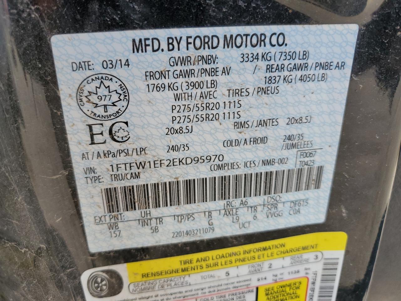 2014 FORD F150 SUPERCREW photo 34