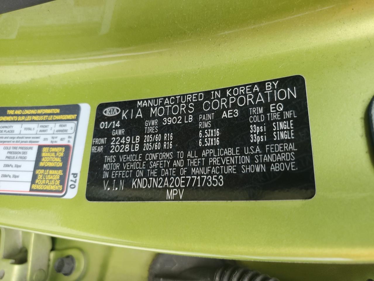 2014 KIA SOUL photo 13