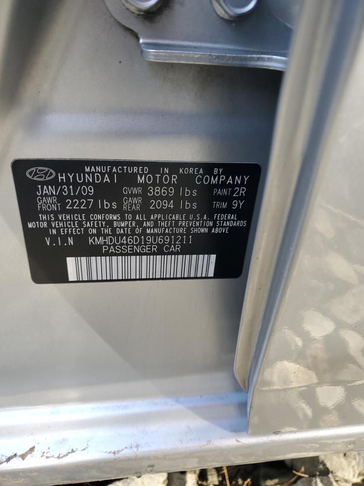 2009 HYUNDAI ELANTRA GLS photo 23