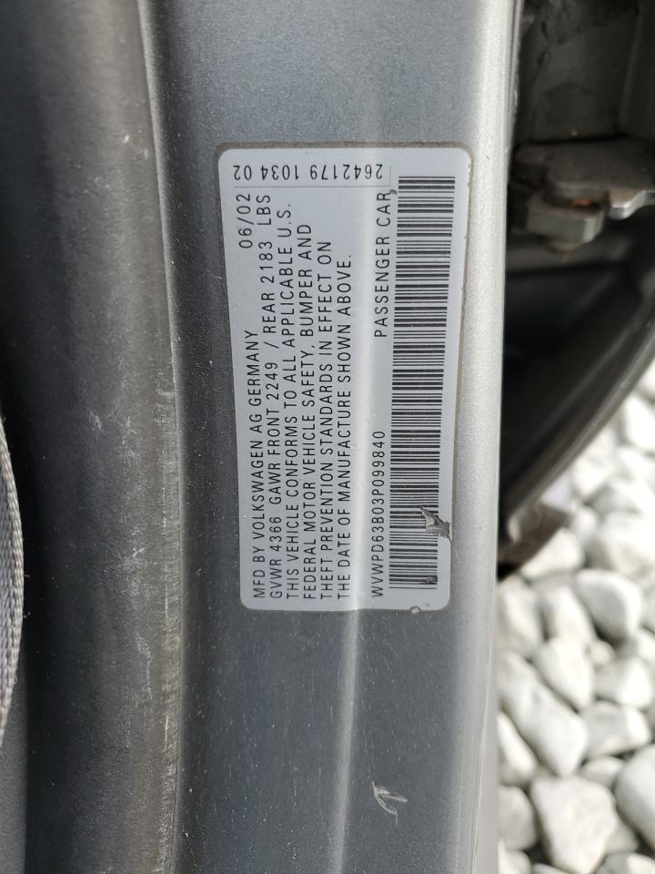 2003 VOLKSWAGEN PASSAT GLS photo 34