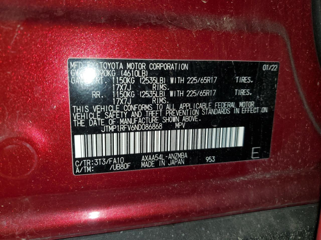 2022 TOYOTA RAV4 XLE photo 23