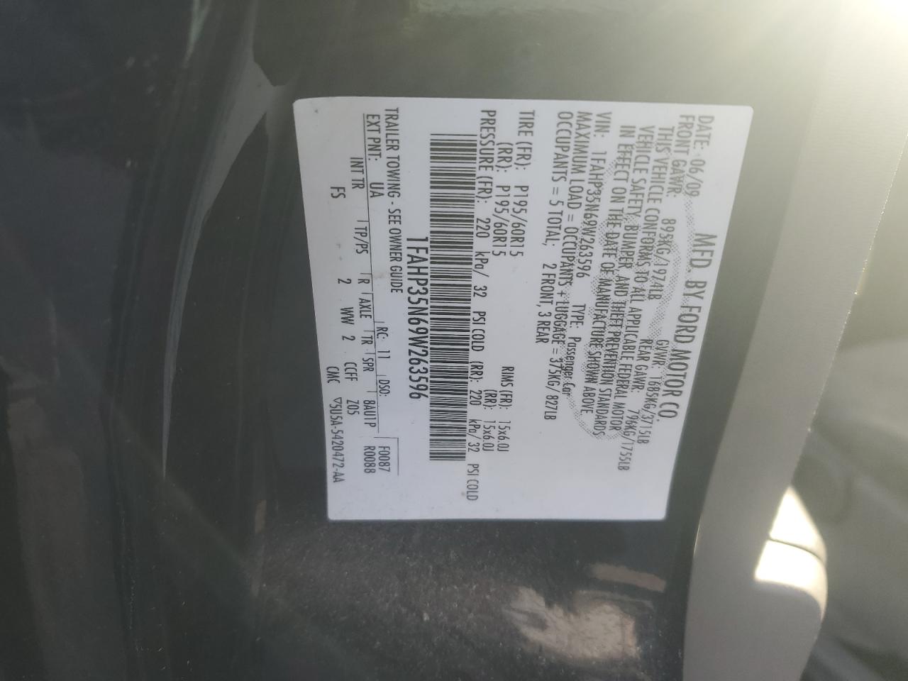 2009 FORD FOCUS SE photo 13