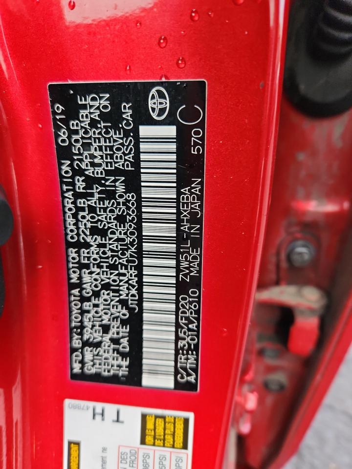 2019 TOYOTA PRIUS photo 23