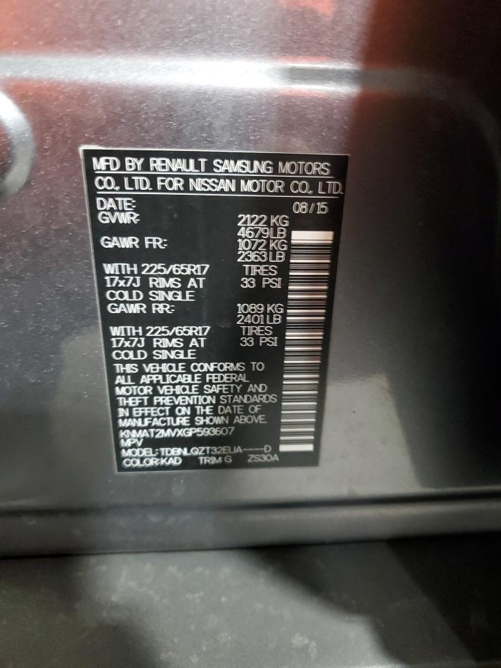 2016 NISSAN ROGUE SV photo 27