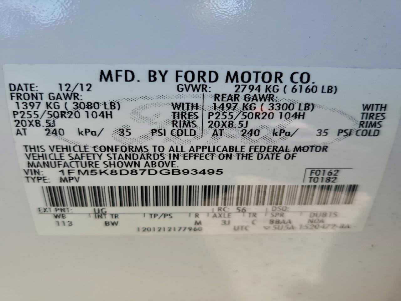 2013 FORD EXPLORER XLT photo 37