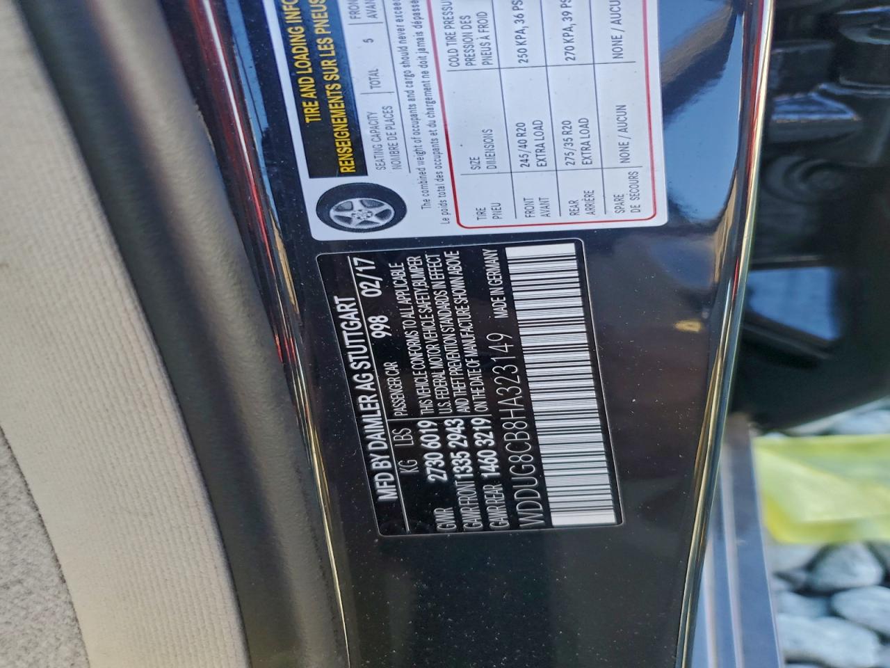 2017 MERCEDES-BENZ S 550 photo 12