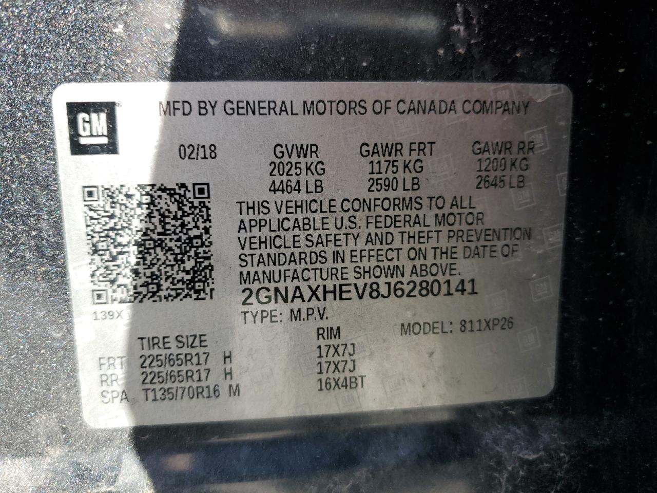 2018 CHEVROLET EQUINOX LS photo 37