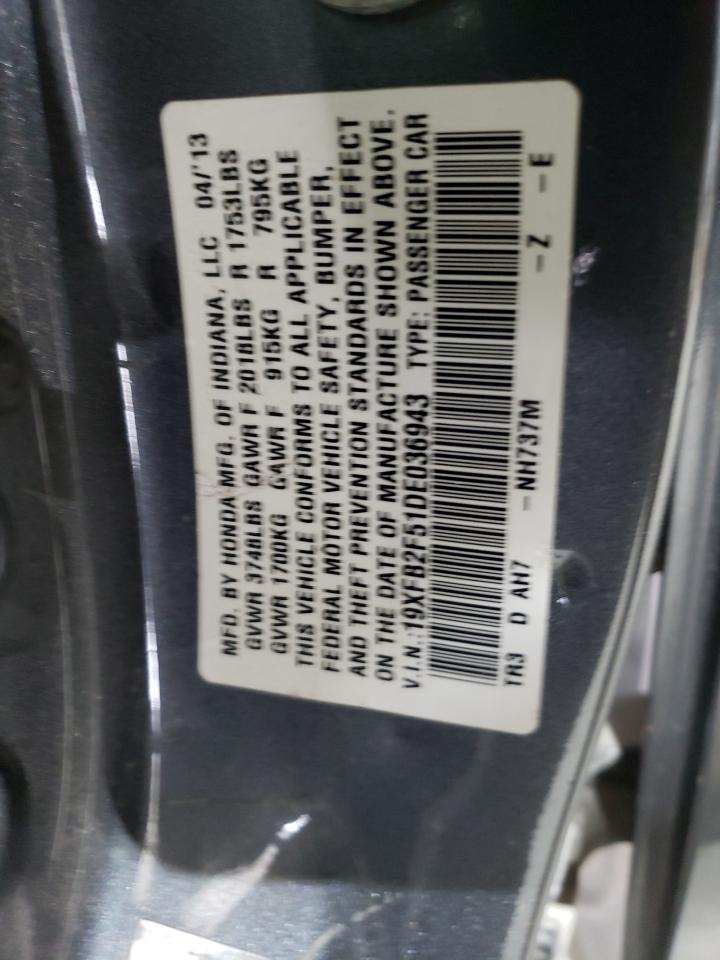 2013 HONDA CIVIC LX photo 25