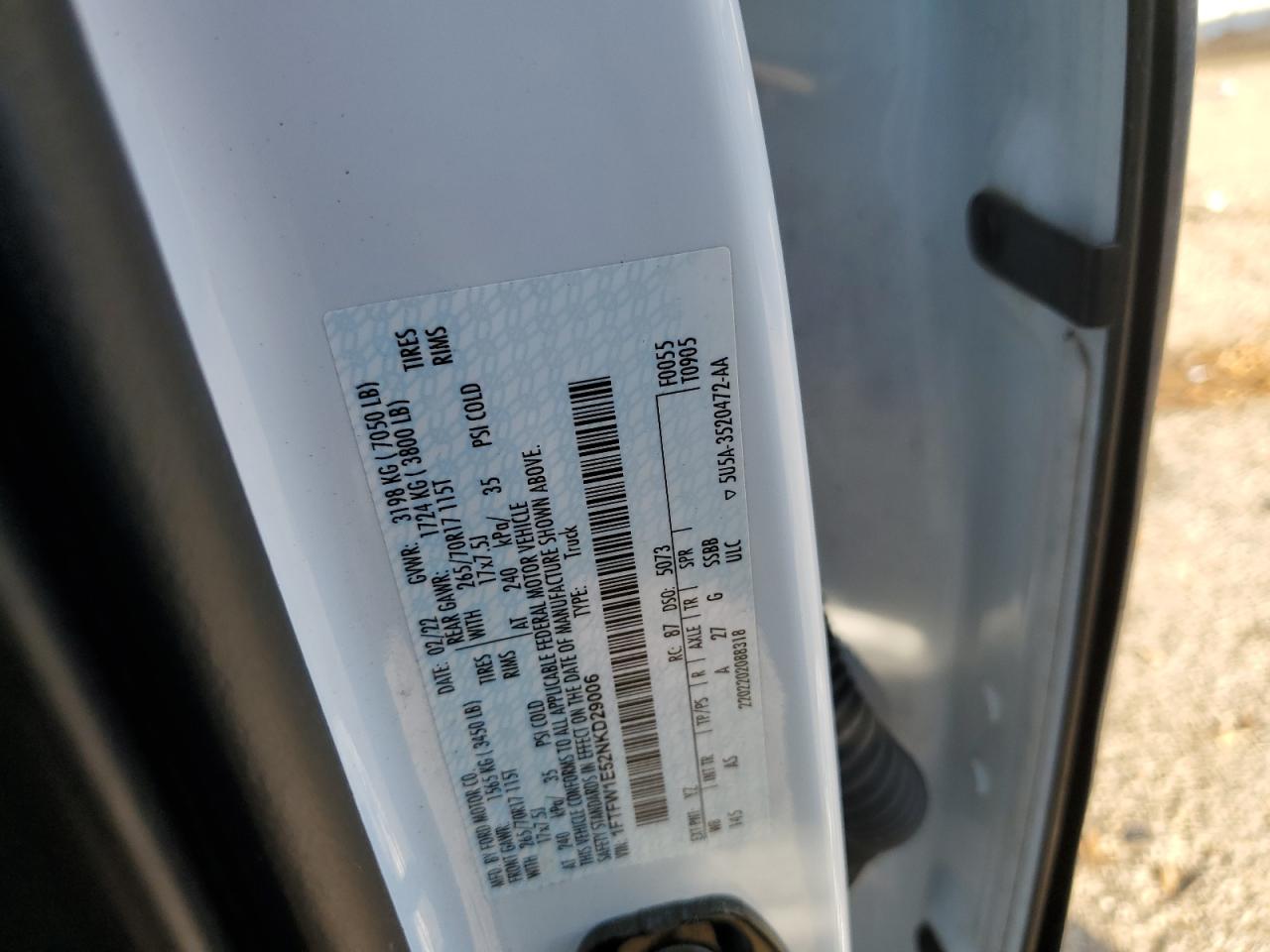 2022 FORD F150 SUPERCREW photo 12