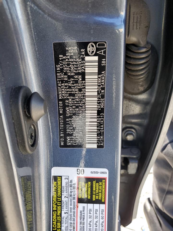 2019 TOYOTA COROLLA L photo 12