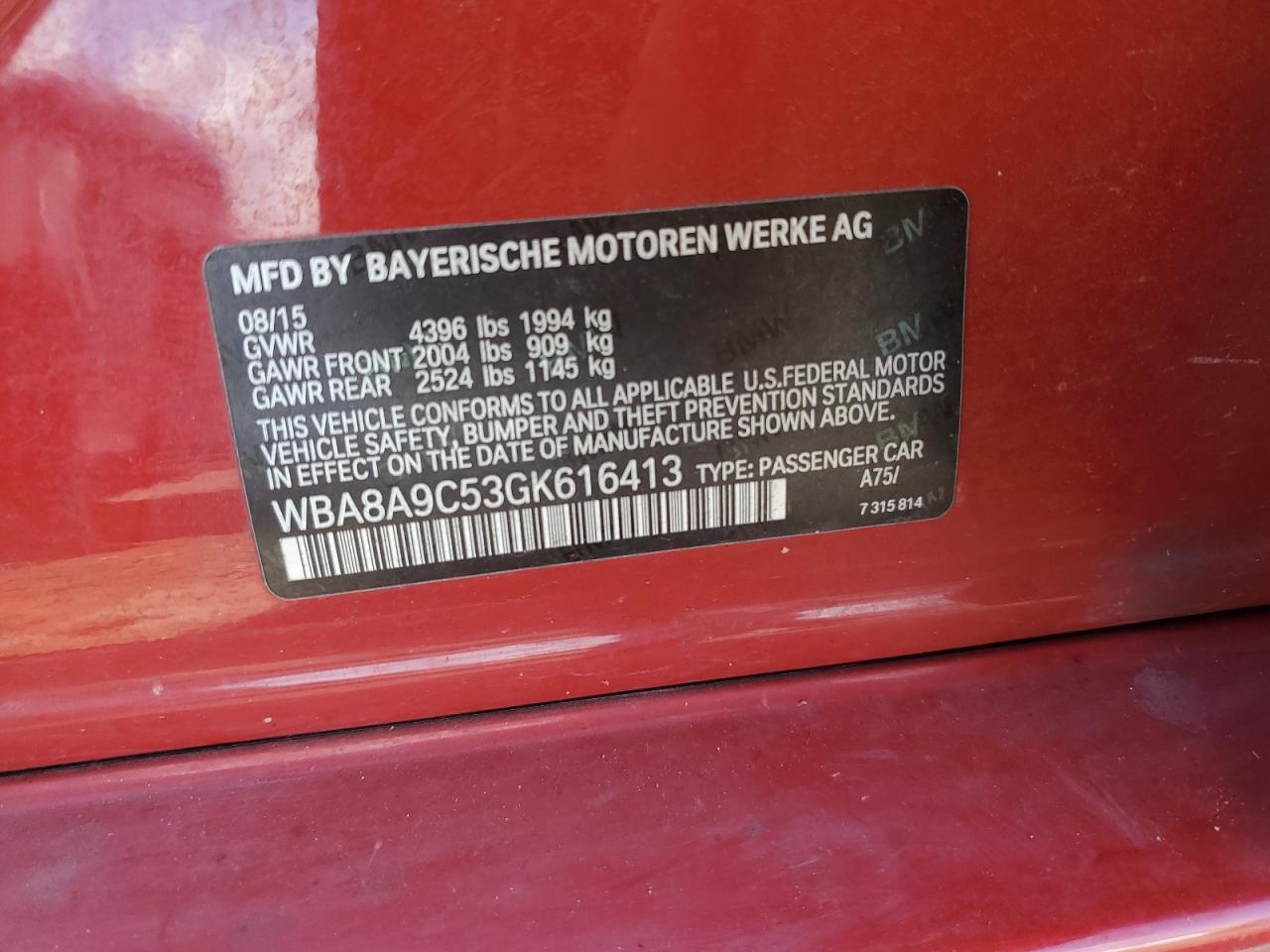 2016 BMW 320 I photo 12
