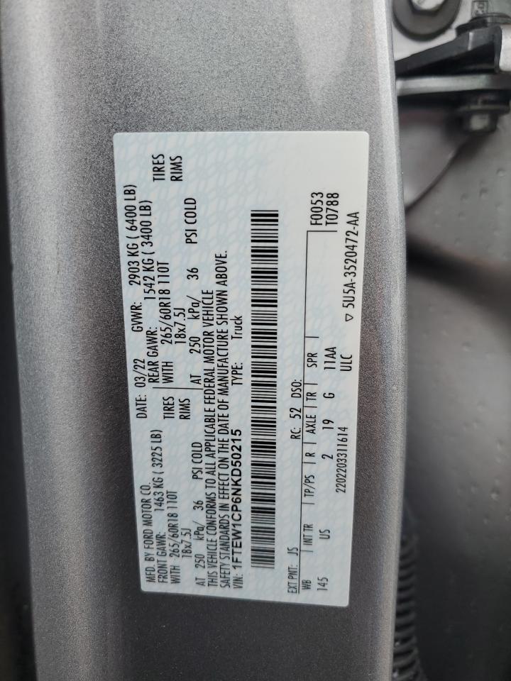 2022 FORD F150 SUPERCREW photo 23