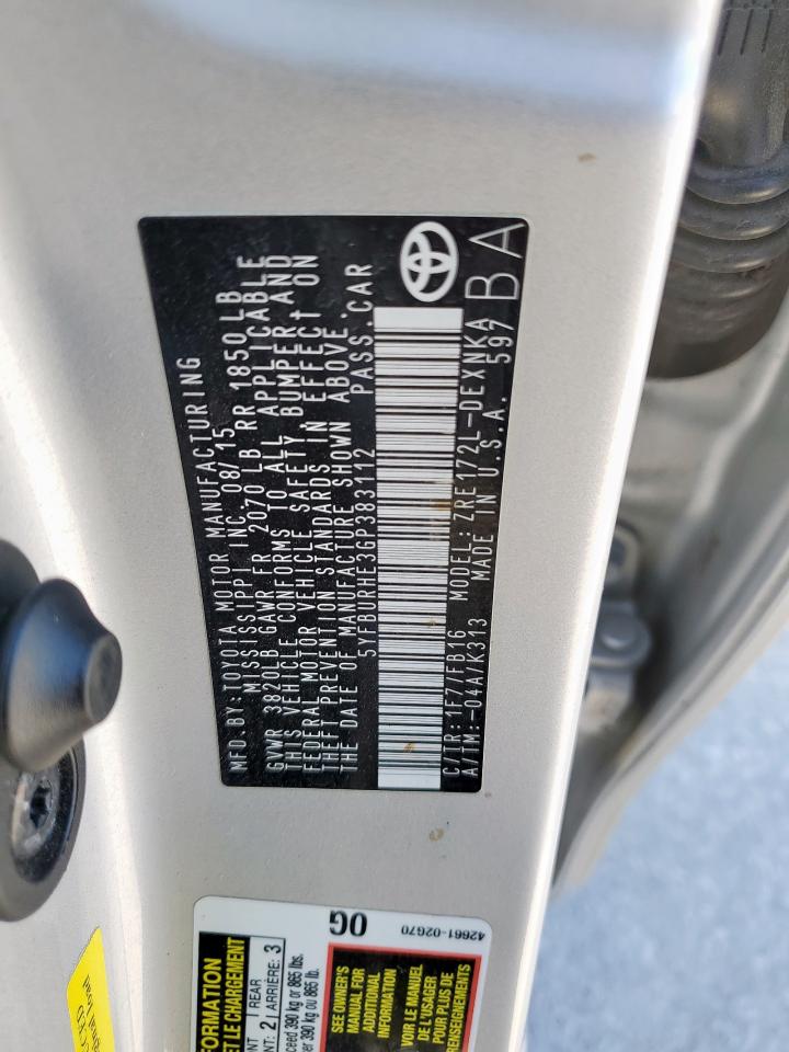 2016 TOYOTA COROLLA LE photo 37