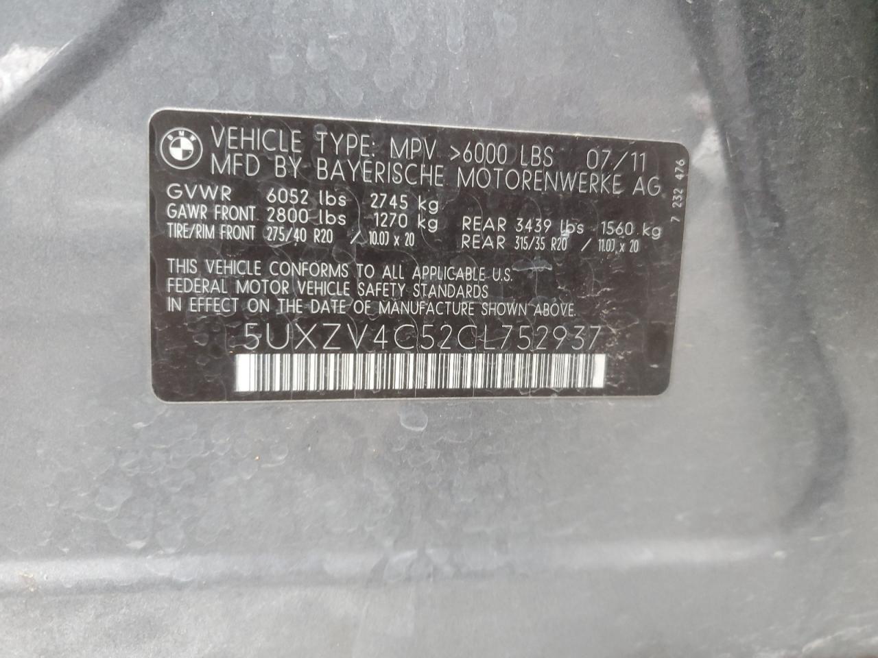 2012 BMW X5 XDRIVE35I photo 13