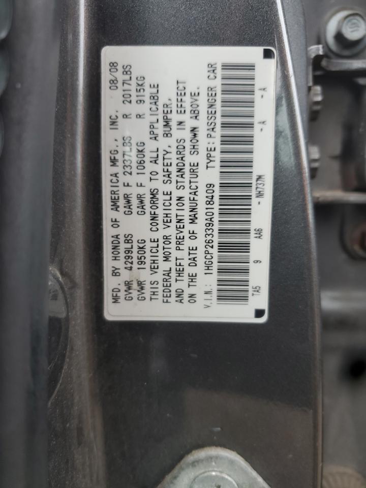2009 HONDA ACCORD LX photo 34