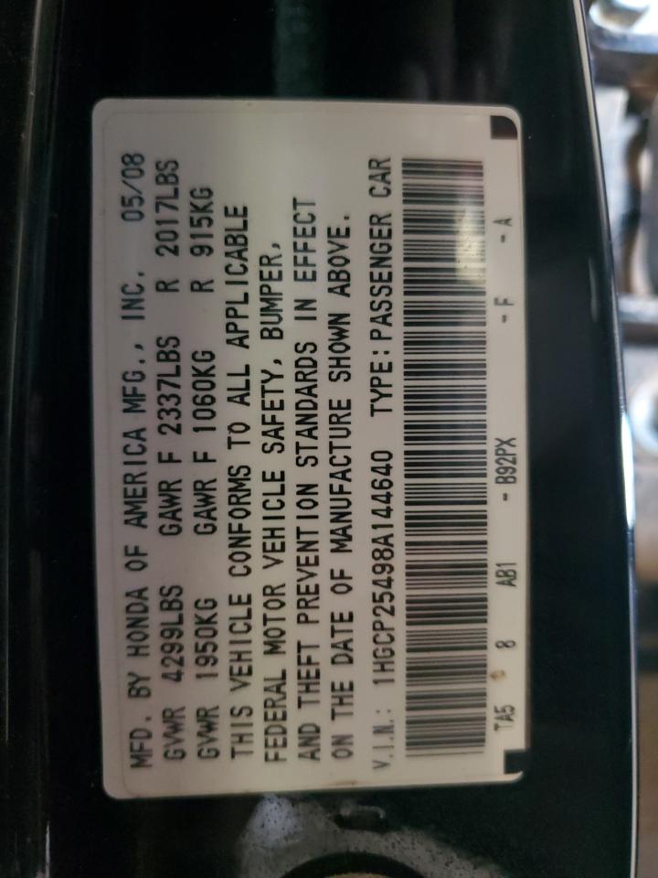 2008 HONDA ACCORD LXP photo 23