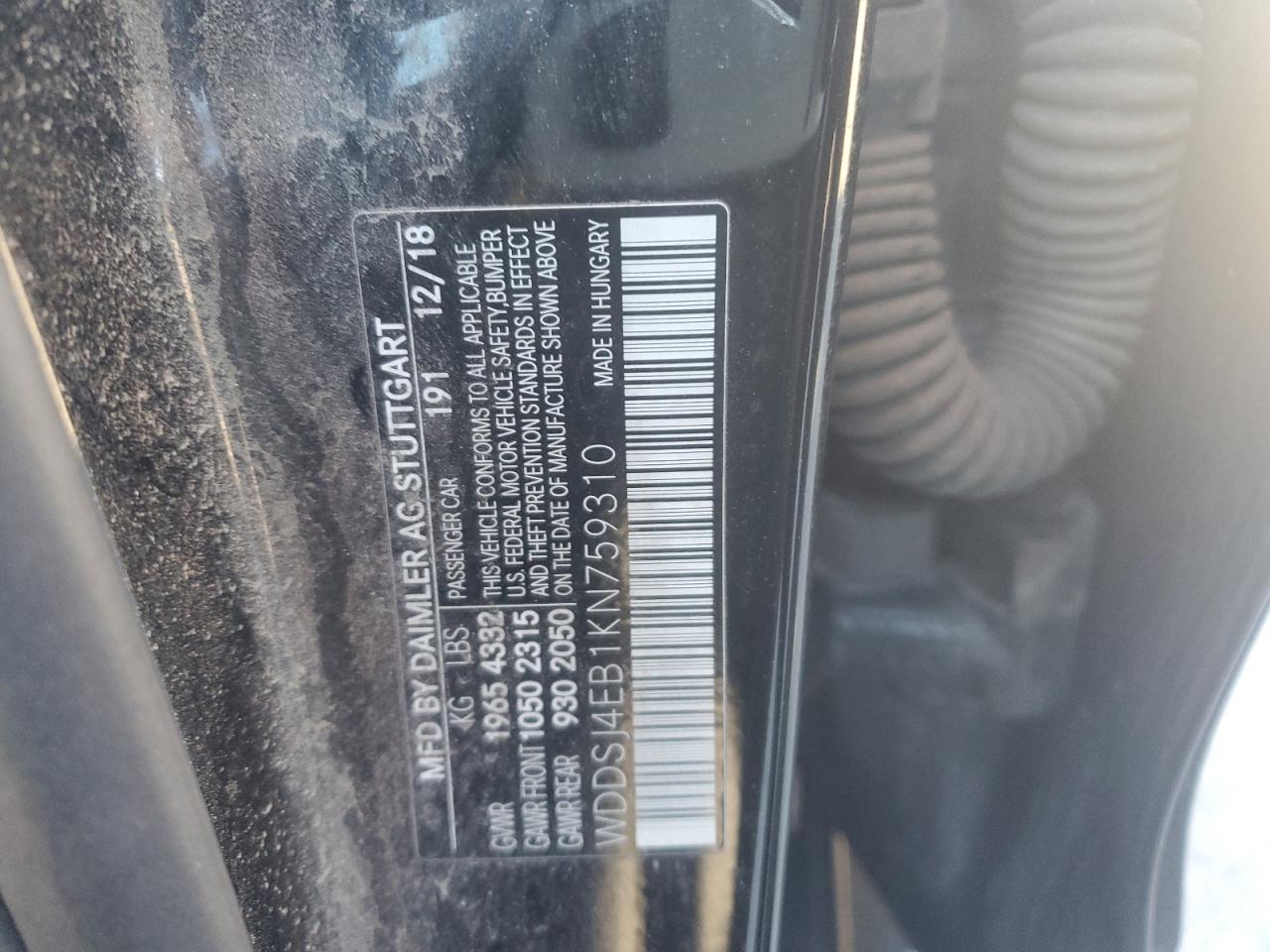 2019 MERCEDES-BENZ CLA 250 photo 12