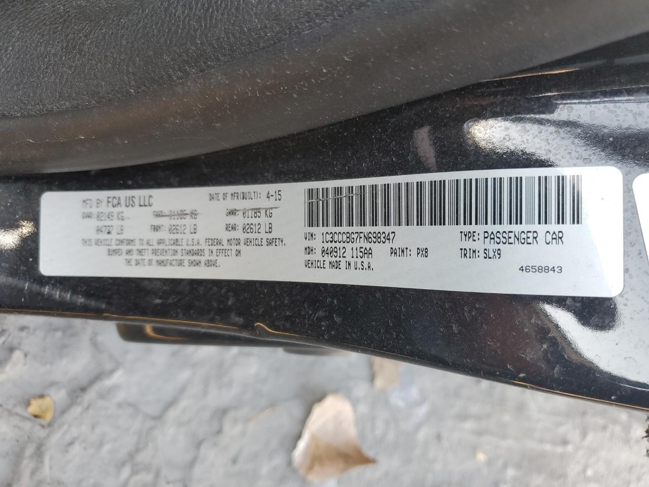 2015 CHRYSLER 200 S photo 34