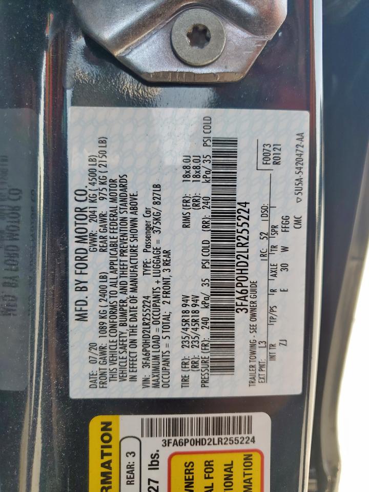 2020 FORD FUSION SE photo 23