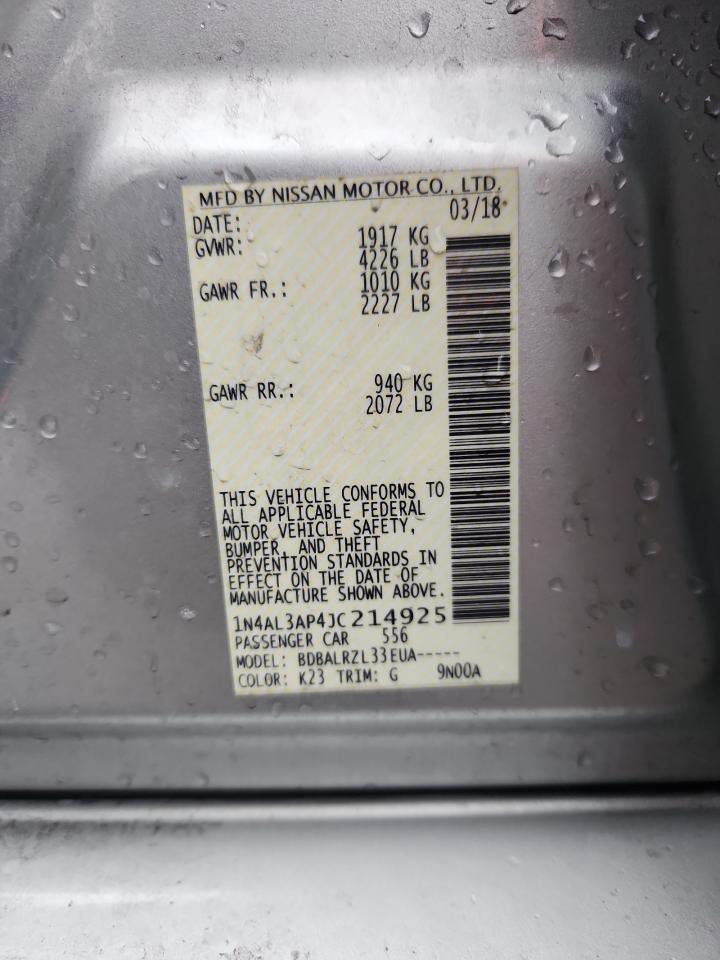 2018 NISSAN ALTIMA 2.5 SL photo 23