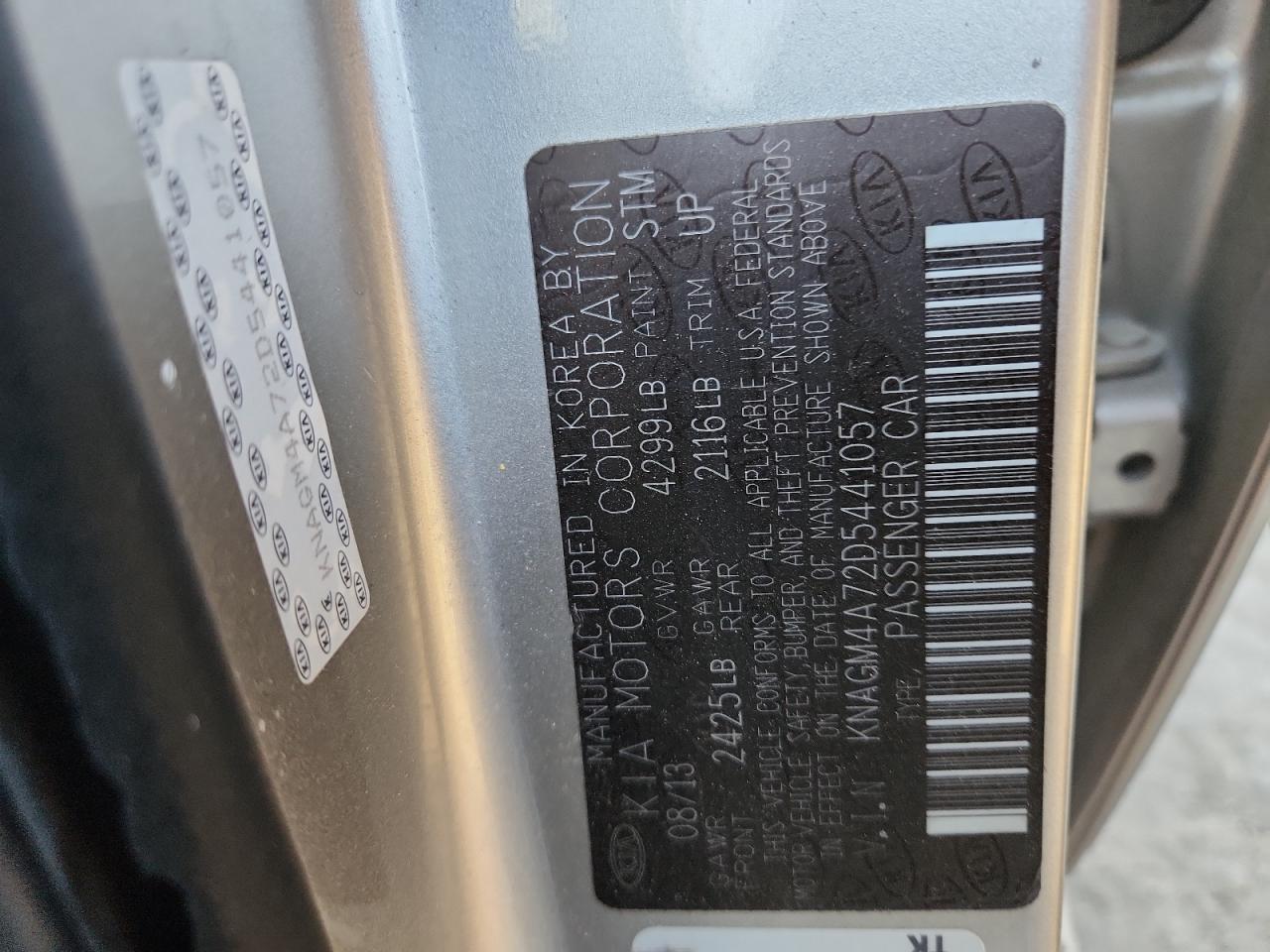 2013 KIA OPTIMA LX photo 25