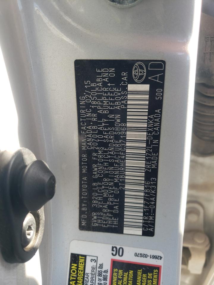 2015 TOYOTA COROLLA L photo 23