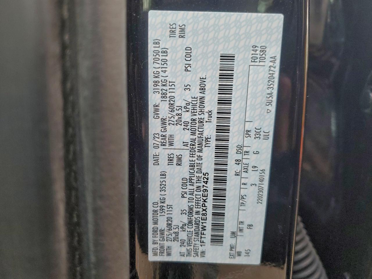 2023 FORD F150 SUPERCREW photo 12