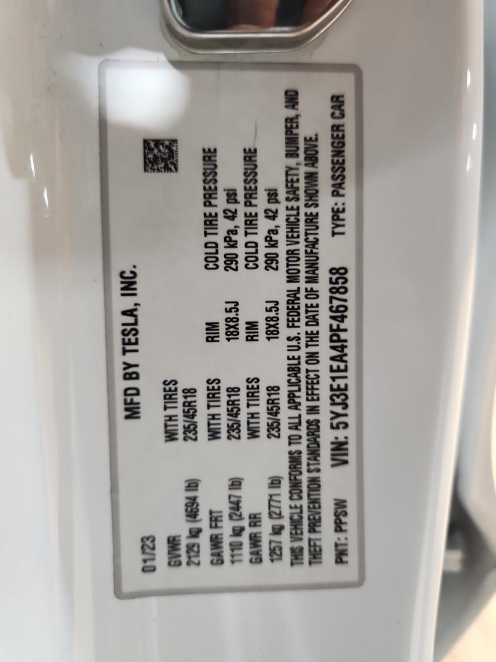 2023 TESLA MODEL 3 photo 37