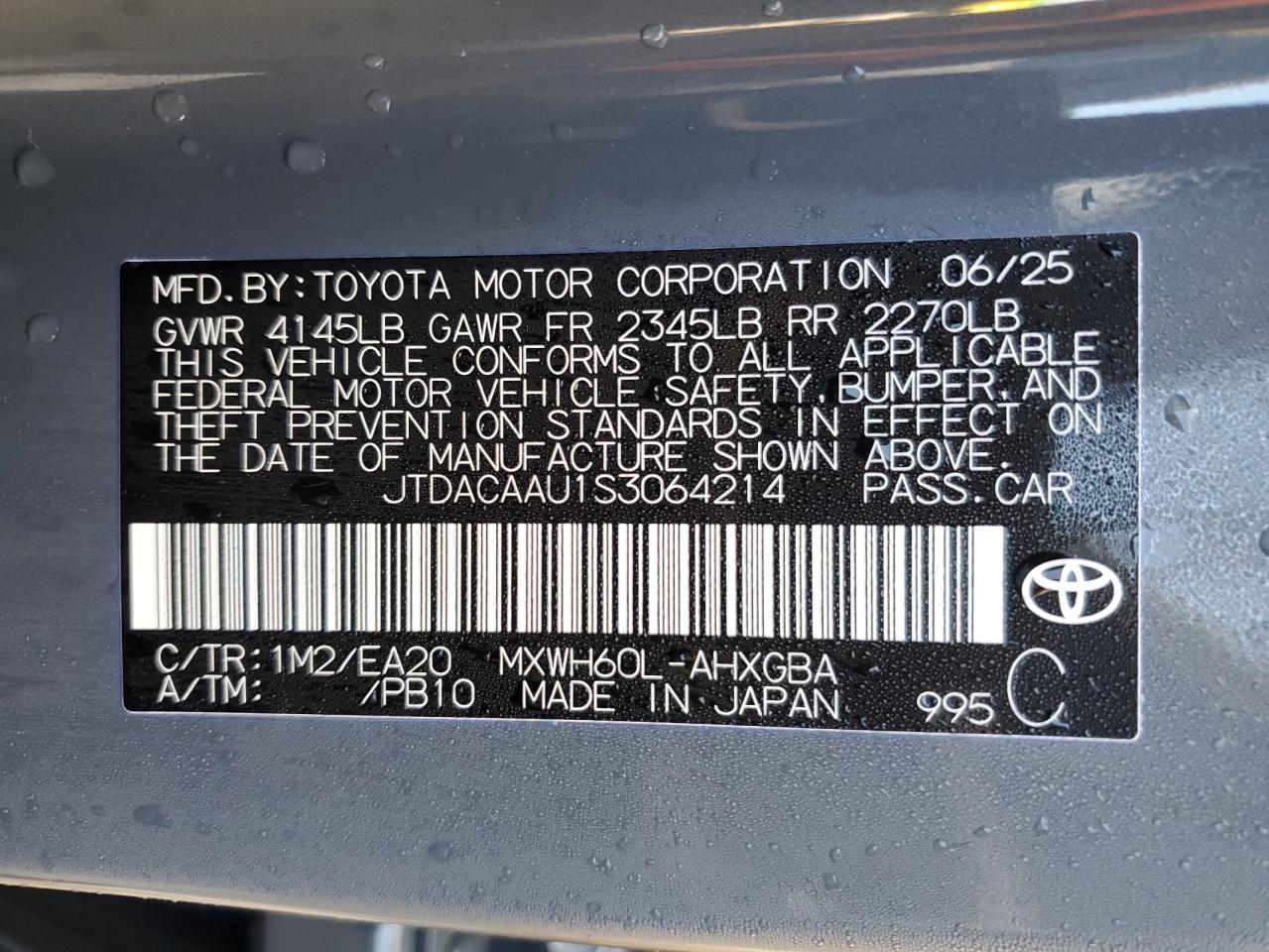 2025 TOYOTA PRIUS XLE photo 37