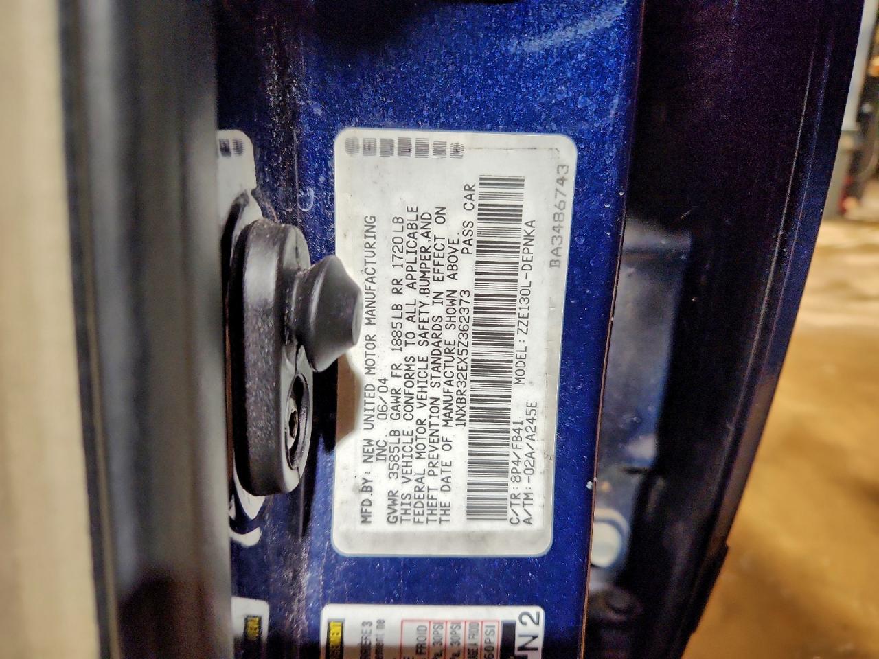 2005 TOYOTA COROLLA CE photo 37