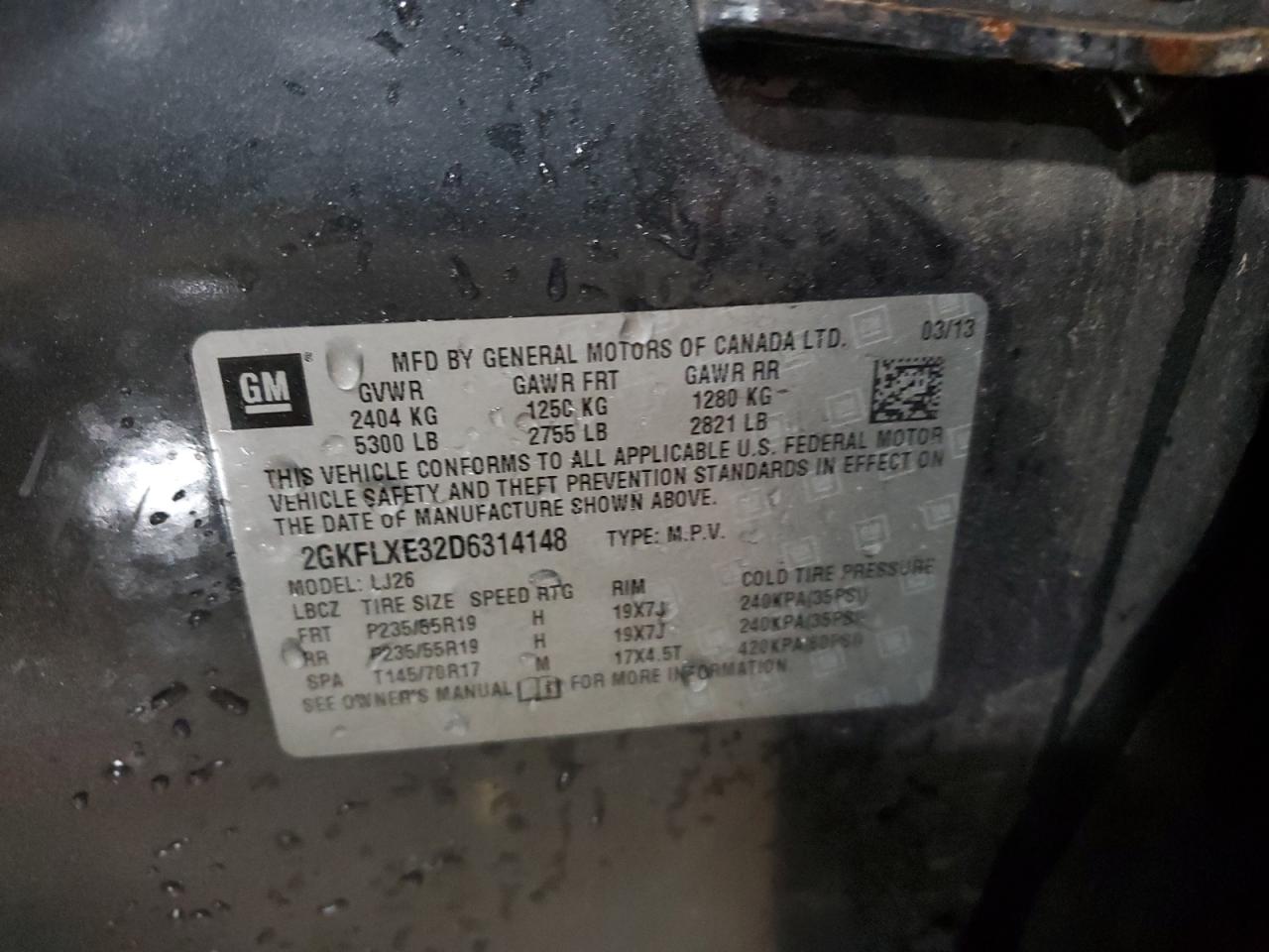 2013 GMC TERRAIN SLT photo 14