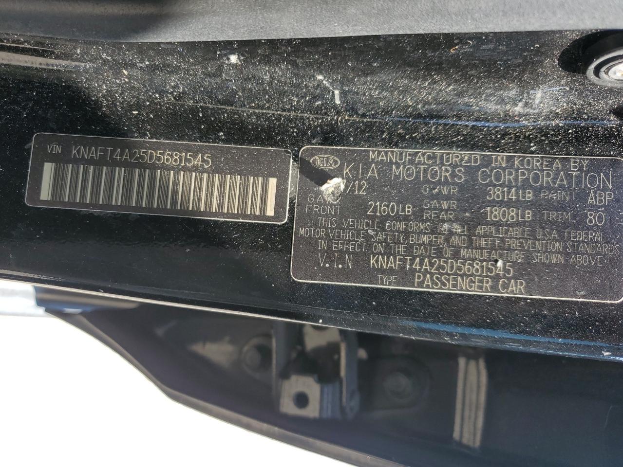 2013 KIA FORTE LX photo 13