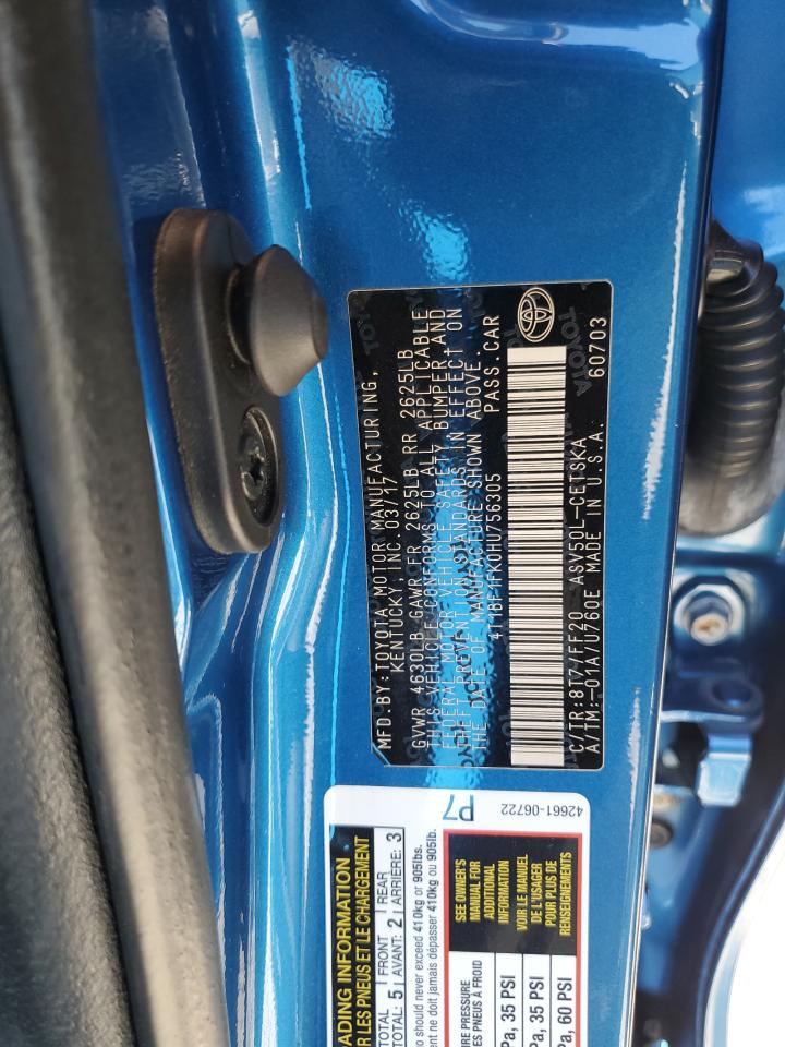 2017 TOYOTA CAMRY LE photo 23