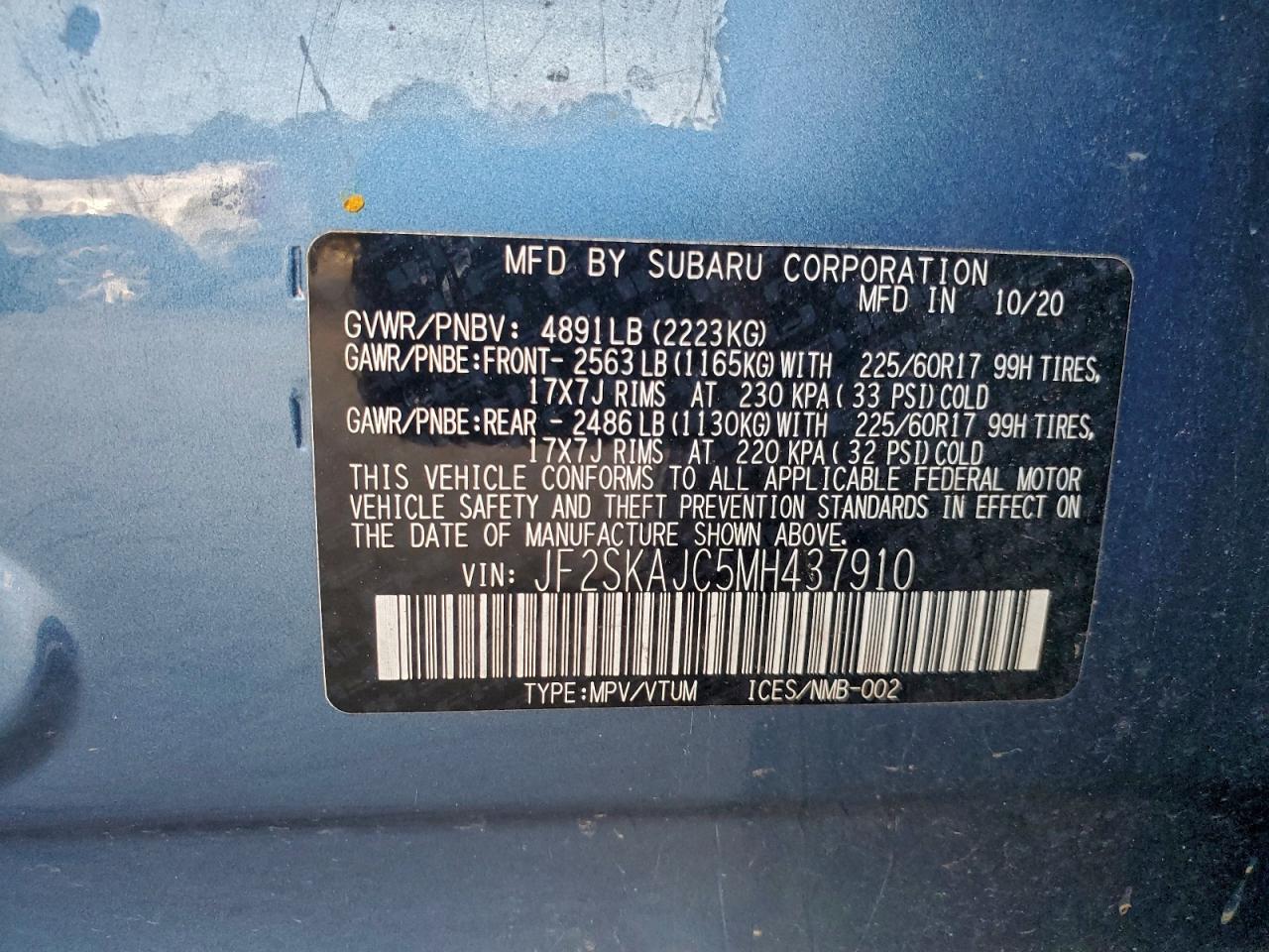 2021 SUBARU FORESTER PREMIUM photo 12