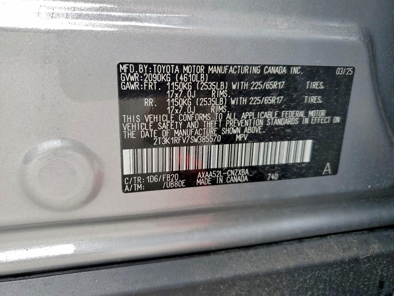 2025 TOYOTA RAV4 LE photo 13
