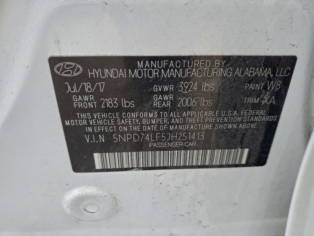 2018 HYUNDAI ELANTRA SE photo 12