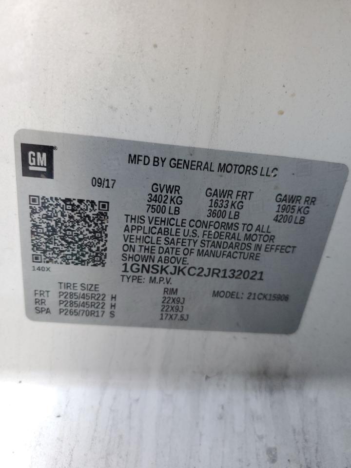 2018 CHEVROLET SUBURBAN K1500 PREMIER photo 27