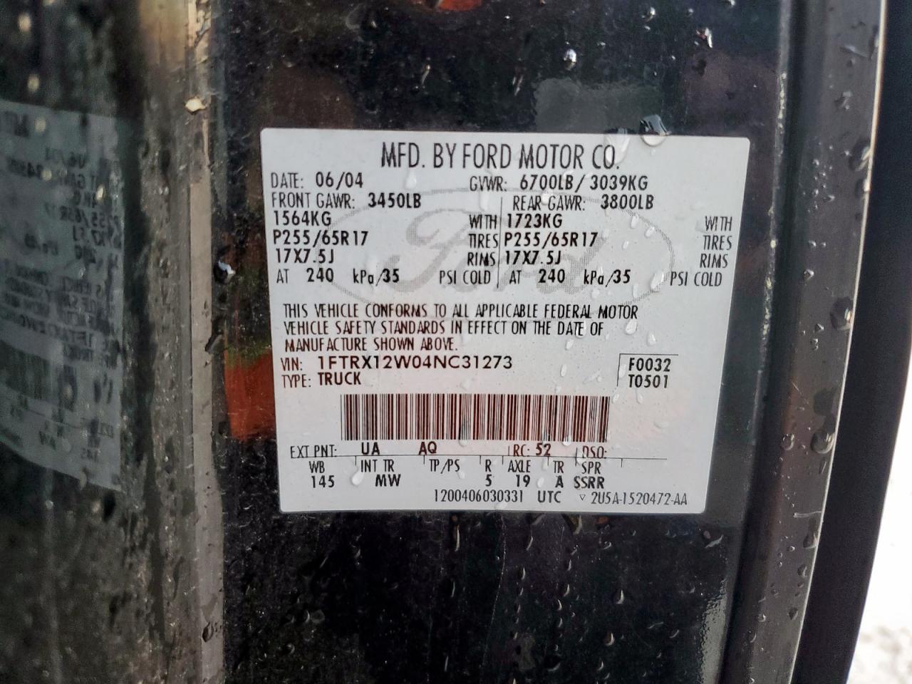 2004 FORD F150 photo 25