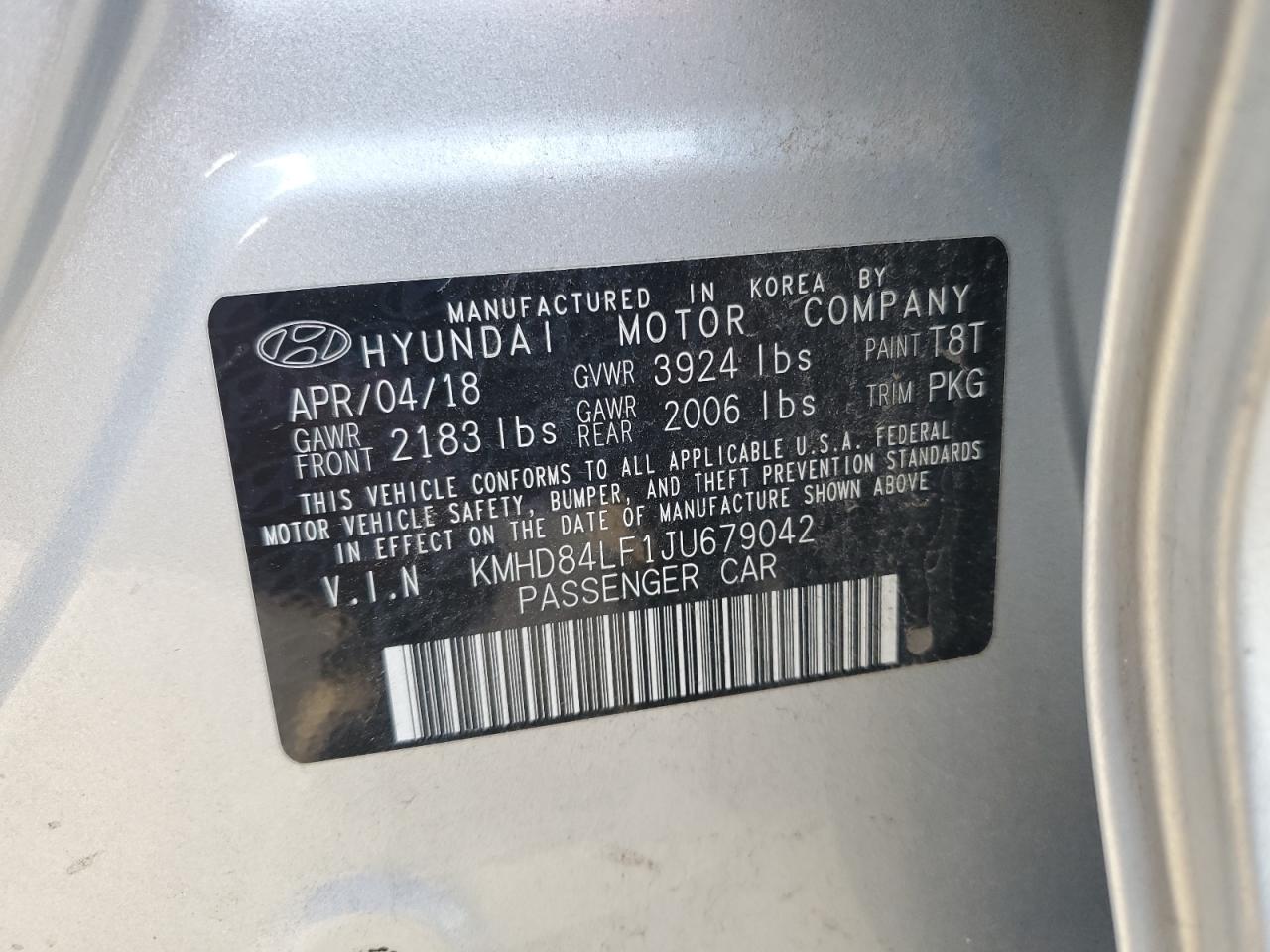 2018 HYUNDAI ELANTRA SEL photo 23
