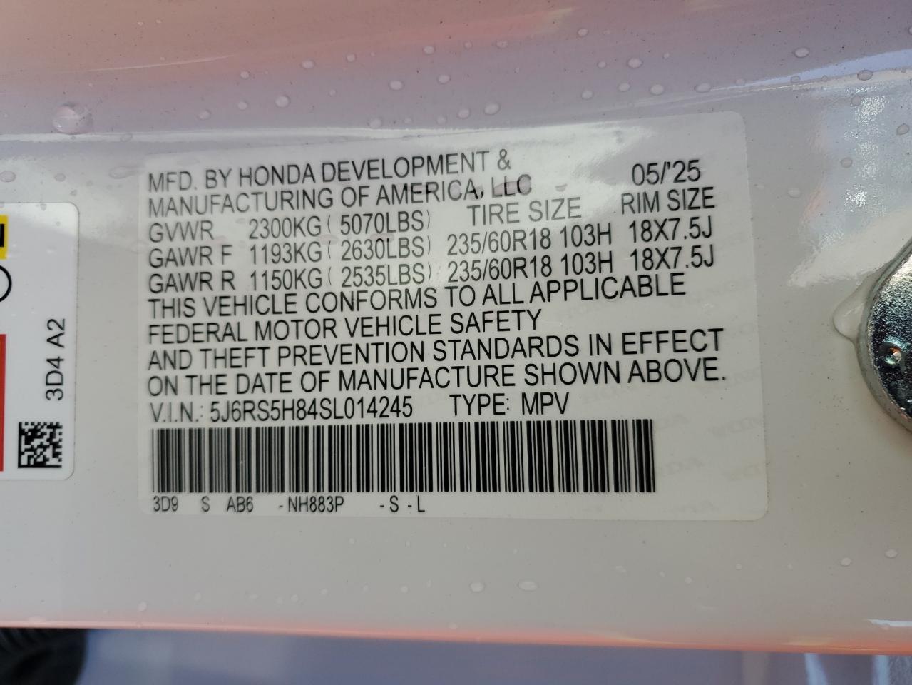 2025 HONDA CR-V SPORT-L photo 14