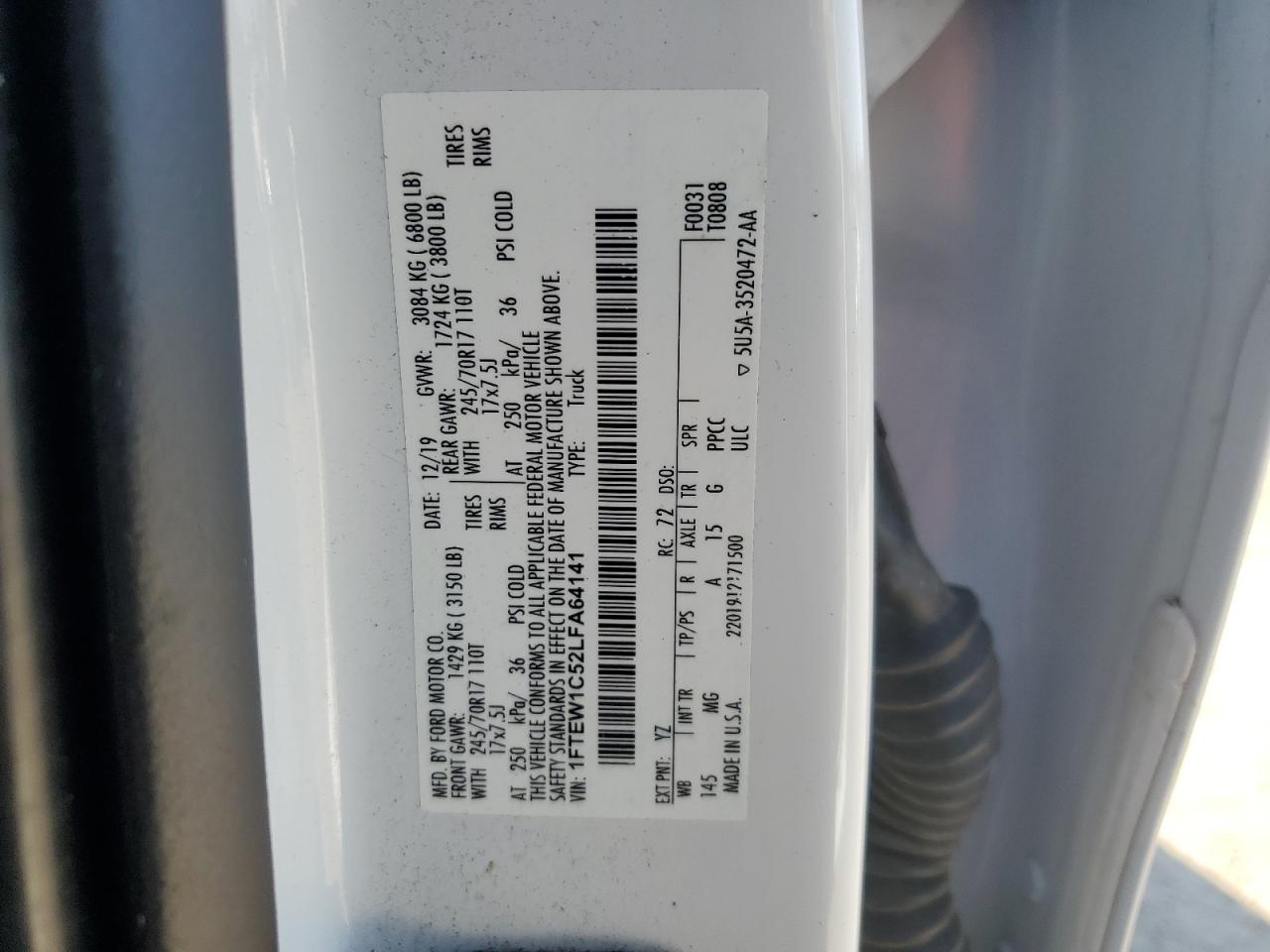 2020 FORD F150 SUPERCREW photo 23