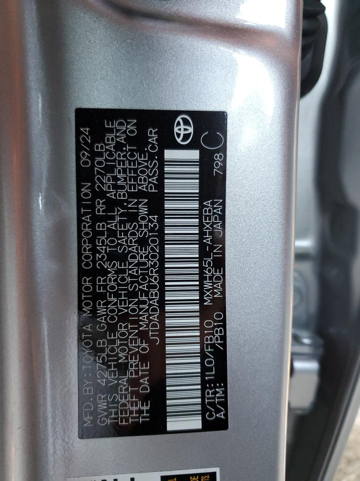 2024 TOYOTA PRIUS LE photo 13