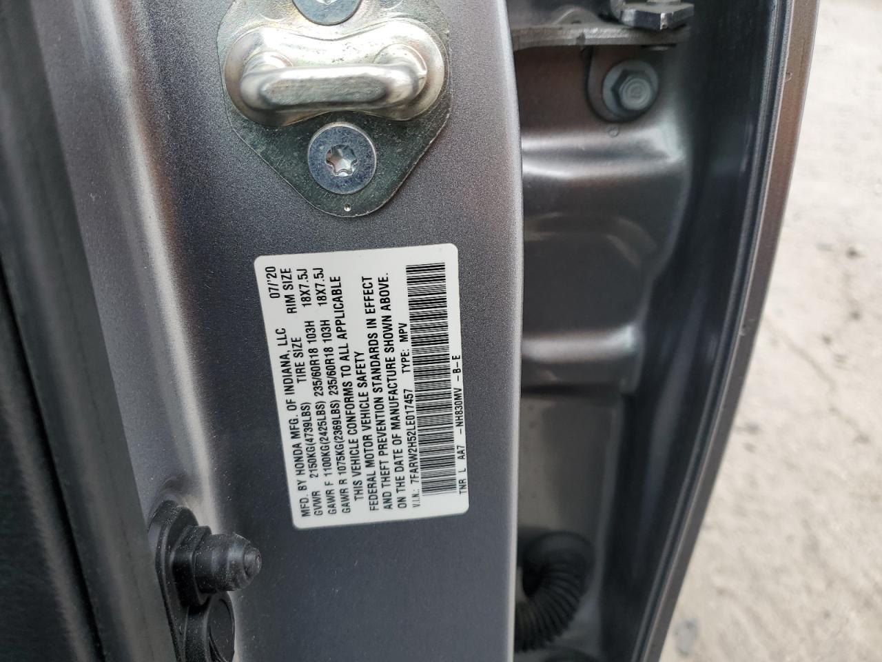 2020 HONDA CR-V EX photo 25