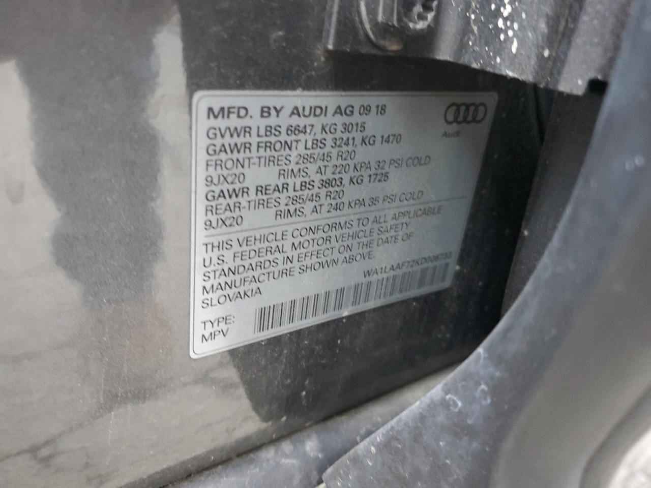 2019 AUDI Q7 PREMIUM PLUS photo 14