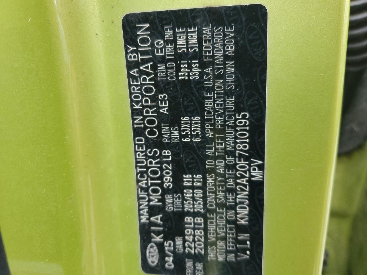 2015 KIA SOUL photo 25