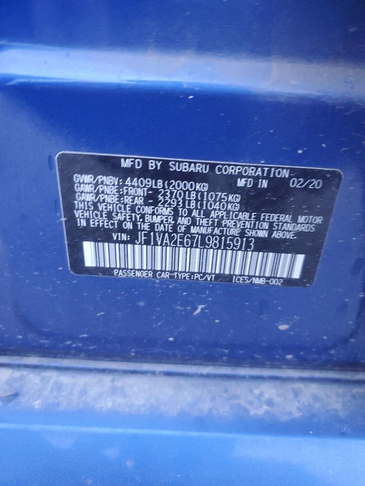 2020 SUBARU WRX STI photo 23